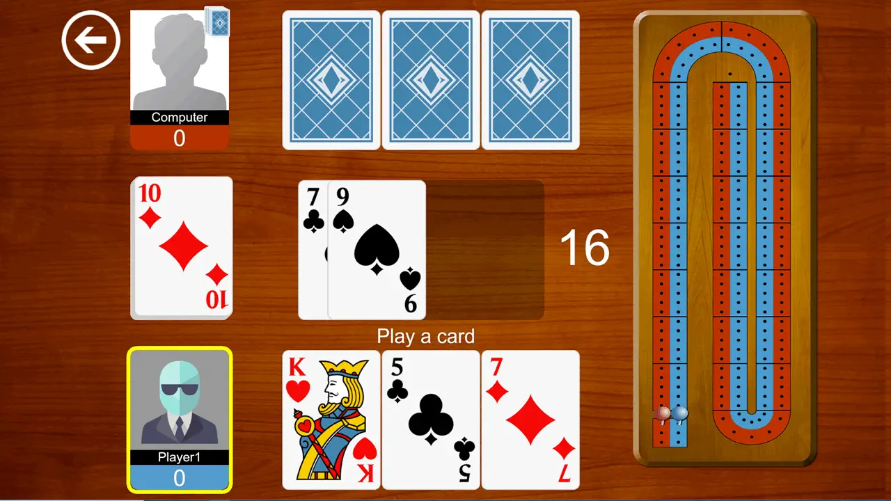 Cribbage the card game screen shot